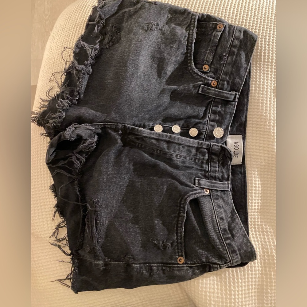 Agolde Parker Shorts in Black